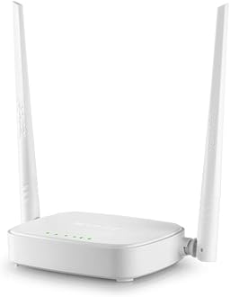Tenda Wireless Router N300-100Mbps WAN/LAN Ports, 5dBi External Antennas, Wireless Network for Small and Medium Home, Access Point, Repeater Mode, WPS, WPA2, Easy Setup, N301