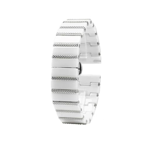 Bracelet de montre en acier céramique argent 18mm pour remplacer un cadran