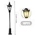 OnIUeZky 10Pcs Miniature Street Lamp Simulation DIY Lamp Post 2.68inch Warm Lighting Mini Street Light for Architecture Model Railway Scenery Landscape