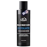 Mountaineer Brand Natural Bald Head Exfoliator with Fresh & Natural Scent | Scalp & Face Exfoliating Scrub | Bald Head Care for Men | Made in West Virginia | Exfoliate | 4oz