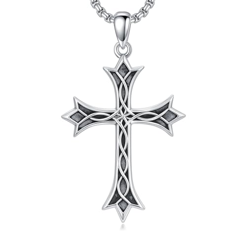 Croix celtique argent 925 idée cadeau d'anniversaire et fête des pères