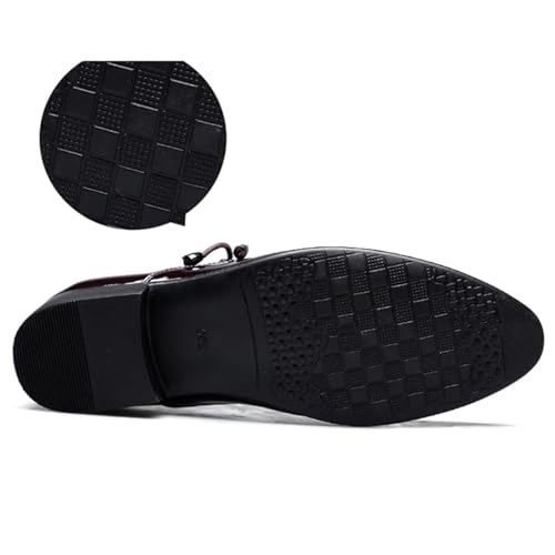 Mens Loafer Shoes Slip on Patent Leather Modern Dress Shoes for Men Business Casual Driving Prom Party Wedding Comfortable2