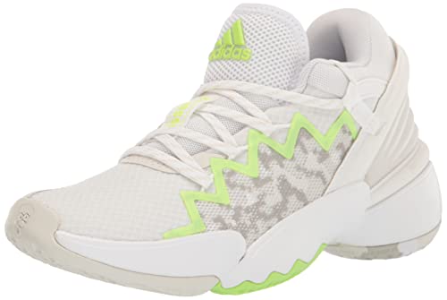 adidas Unisex D.O.N. Issue 2 Basketball Shoe, White/Orbit Grey, 9.5 US Men