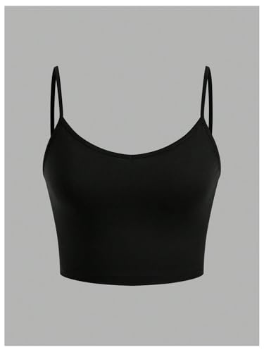 Milumia Girl's 3 Piece Cami Crop Top Spaghetti Strap Backless Basic Camisoles3