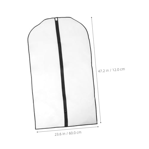 Gadpiparty 5pcs Transparent Peva Suit Bags for Clothes Garment Covers for Closet Storage Lightweight and Travel Clothes Protectors2