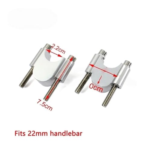 Abrazadera para motocicleta universal con elevador de manillar aluminio 6