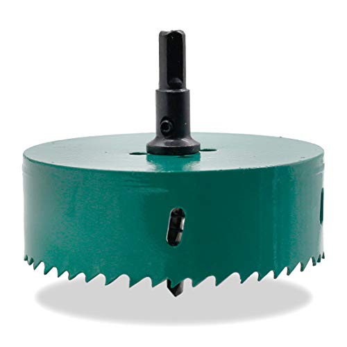 Image of 108mm /4.25 inch Hole Saw BI-Metal Heavy Duty Hole Cutter for Wood Cornhole Boards Plastic Drywall Fiberboard