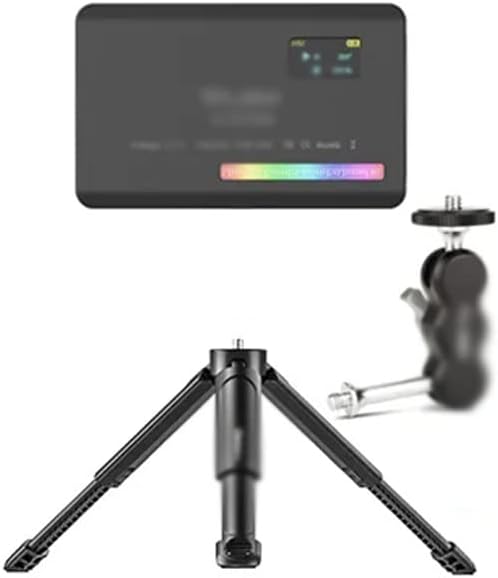 RGB Video Light with Screen Diffuser mini Camera Monitor RGB Smartphone Selfie Light(D)
