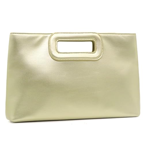 Image of Top Handle Straw Clutch Purses for Women Summer Evening Handbag Vacation Handbags Raffia Woven Beach Bags