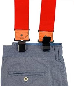 MELOTOUGH Men suspender with 2 inch elastic fully adjustable X back Industrial Strength Suspender