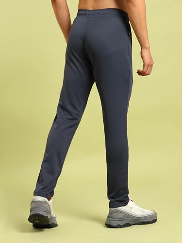 Image of TECHNOSPORT Mens Regular Fit Solid Woven Track Pant for Activewear, Regular Use and Quick Dry, (Non- Stretchable)