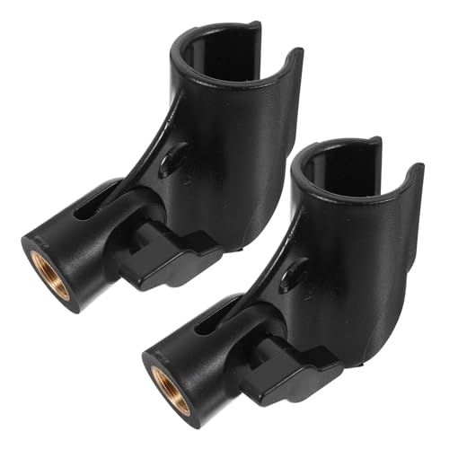BESPORTBLE 2pcs Microphone Clip Holder Durable Mic Stand Clamp for Easy Installation Ktv Stage Performances Concerts and Theatrical Events