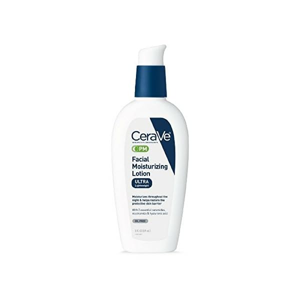 CeraVe Facial Moisturizing Lotion PM Ultra Lightweight 3 oz (Packs of 2)