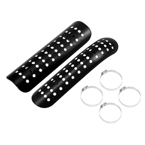 Protector de escape para moto que evita quemaduras en las piernas y daños por calor