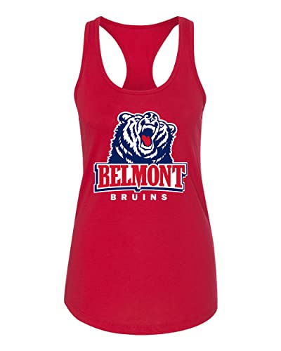 Belmont University Ladies' Tank Top (Red, Small) - Belmont Bruins Apparel