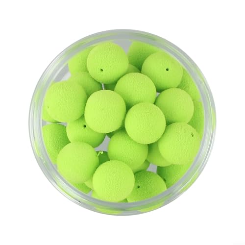 Hasaller Carp Fishing Boilies Floating EVA Ball Lures Flavor Mainline Bait Attractant Scent Hook Baits for Ups Rigs Green 8/10/12/14/17mm 15-30pcs(10mm 30pcs) - Image 5