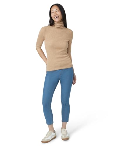 HUE Essential Denim Capri Leggings with Pockets — view 6
