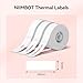 NIIMBOT Label Maker Tape for D11/D110/D101 Label Maker, 12 x 40 mm (0.47'' x 1.57''), 3Rolls for Home Office Labeling Tape Replacement, White