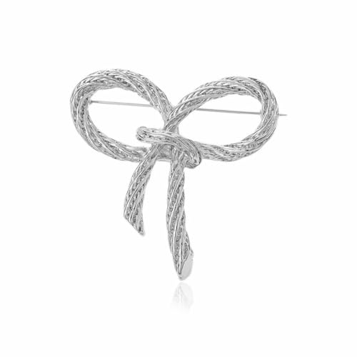 EODKSE 1pcs Broche élégante en Forme d'arc torsadé, idéale comme Cadeau de Bijoux pour Femmes et Filles, Parfait pour décorer Vos vêtements, Fixer Votre Pull ou Vos Robes avec Style