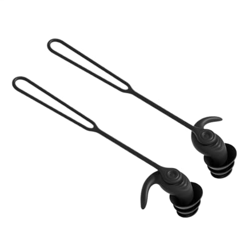 スイマー耳栓 - シリコン水泳耳栓騒音低減|再利用可能な水耳栓、ストラップ、睡眠耳栓、断熱材の耳の耳の耳栓を備えた聴覚保護水泳アクセサリー