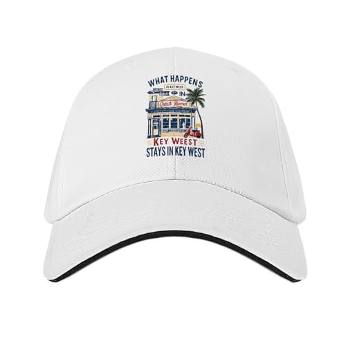 What Happens in Key West Baseball Cap Unisex Adjustable Gift