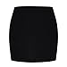 Women's Bodycon Mini Skirts Plus Size Fashion V-Waist Stretchy Comfy Side Split Slim Fit A-Line Skirt Tight Skorts Black 5X-Large