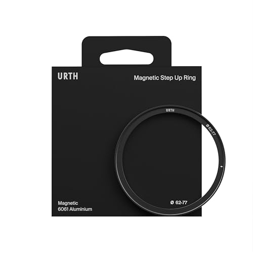 Urth 62-77mm Magnetic Step-Up Ring Lens Filter Adapter - Magnetically Attach 77mm Filters to 62mm Camera Lenses