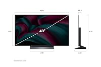 LG OLED48C5ELB, 48 Zoll (121 cm), 4K OLED evo AI TV, α9 Gen8 Prozessor, webOS 25, 120Hz (VRR bis zu 144Hz), Modelljahr 2025 – Ansicht 6