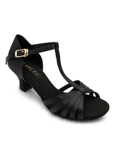 Capezio Sara 2' Ballroom Shoe, Black, 7 M