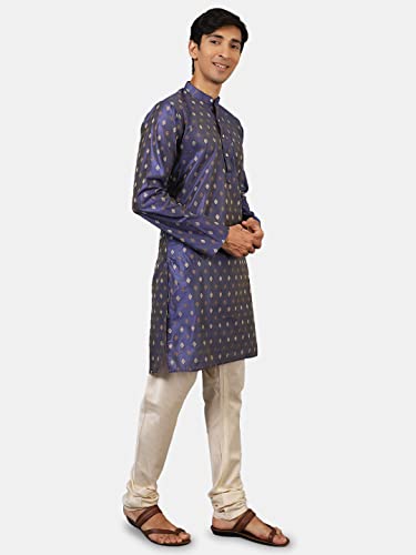 WINTAGE Men's: Banarasi Art Silk Cotton Kurta Pajama2