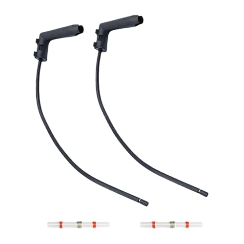 Pair of 1 Pin Connector Glow Prewired Plug for Renault Seat Skoda Volvo VW 55200755 with with 2pcs Heat Shrink Solder Seal Butt Splice Connectors