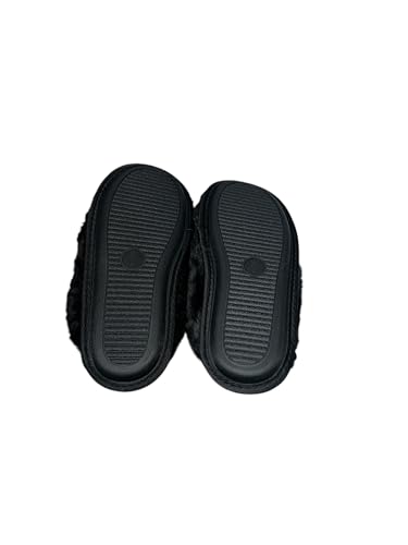 Victoria's Secret Closed Toe Faux Fur Slipper Color Black New4