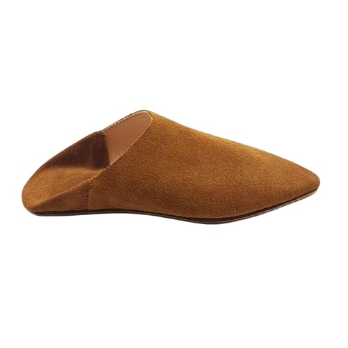ArtOuarzazate Clay Babouche Moroccan Women's Leather Slippers - Design Handmade Leather