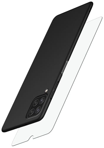 Coque Samsung Galaxy A22 4G moex noire avec film écran 360
