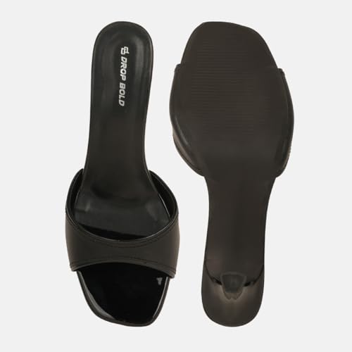 Image of DROP BOLD OPEN TOE SLIM HEELS FOR WOMEN