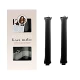 SXWFYZ Lockenwickler für die Nacht, ohne Hitze und Beschädigung, Samt-Lockenstäbe, Lockenwickler für lange, kurze Haarpflege, Styling-Werkzeuge (schwarz, 3 Stück mit Seidenschal)