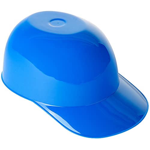 Oasis Supply, 8 oz. Mini Baseball Helmet Ice Cream/Snack Bowl - 12 count - Blue - With 12 Mini Spoons