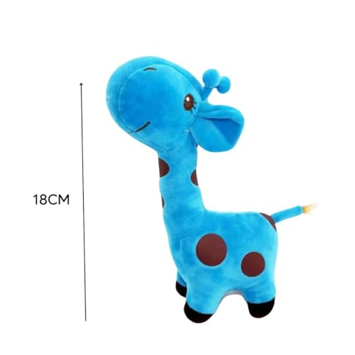 Girafa Bichinho de Pelúcia 18cm Brinquedo Pet para Cachorro e Gato Sem Apito e com Ventosa (ROSA)