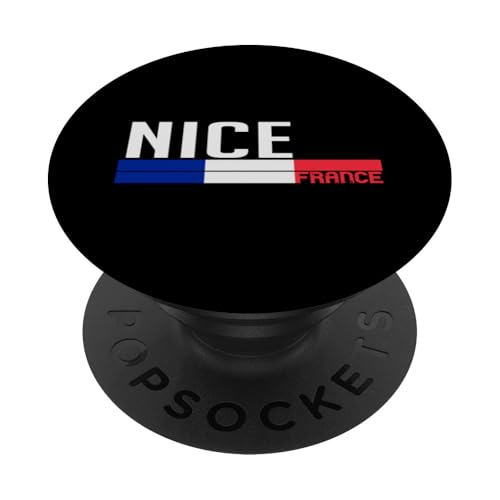 Souvenir de Voyage Drapeau de la France Nice pour Les locaux et Les touristes PopSockets PopGrip Adhésif