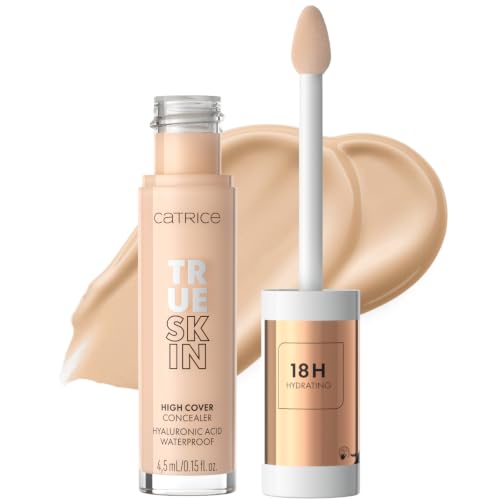 CATRICE True Skin High Cover Concealer 002 Neutral Ivory – Alta cobertura e hidratación – Acabado natural y mate sin efecto máscara – Maquillaje vegano y resistente al agua – 4,5 ml