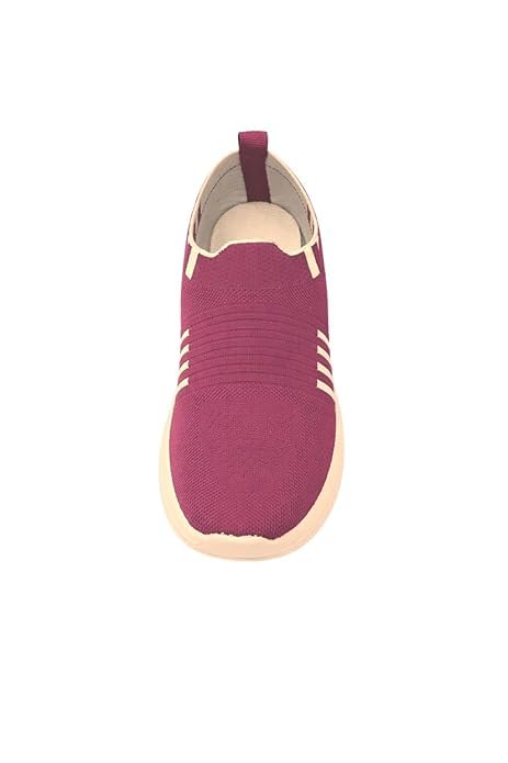 Image of Women's Slip-On Walking Shoes | Lightweight Mesh Casual Sneakers | Comfortable Cushioned Sole Travel Shoes