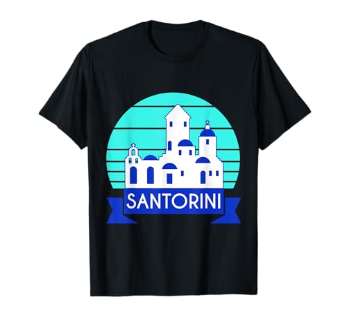 Santorini Grecia Luna de Miel Vacaciones Camiseta de viaje Souvenir Camiseta