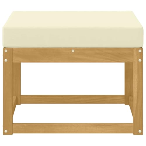 Tabouret d'extérieur en acacia résistant aux intempéries - 3