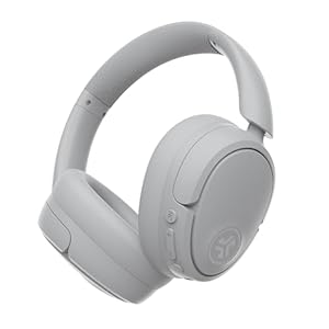 JLab JBuds Lux ANC Wireless Headphones, Cloud White, Hybrid Active Noise Cancelling, Customizable Sound, Spatial Audio Compatible, Premium Over-Ear Bluetooth Headset