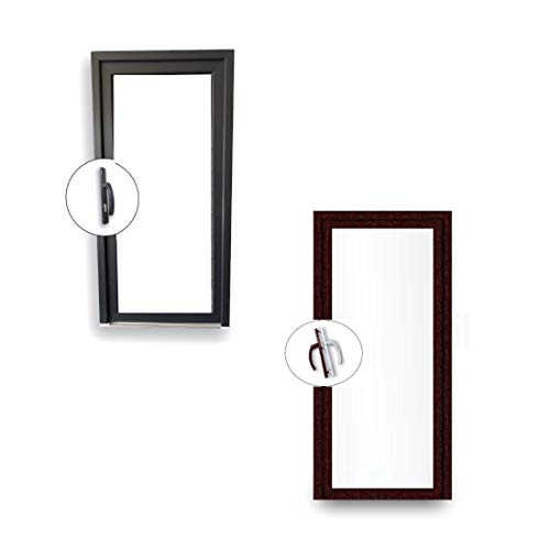 Preisvergleich Produktbild Nebentür 2-Fach Verglasung - 60 mm Rahmenprofil - Ganzglas - innen weiß außen Anthrazit - außenöffnend - BxH: 1000x1900 mm DIN Links