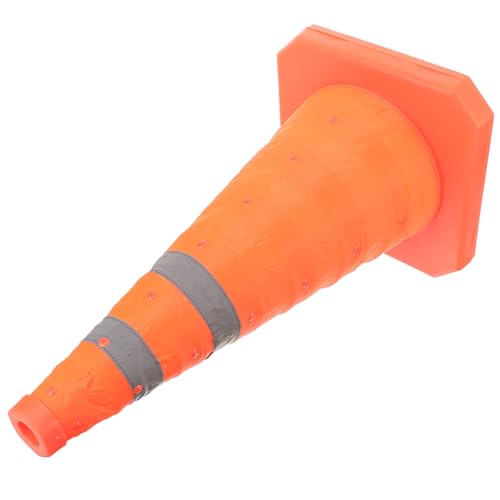 TOPPERFUN Cono De Tráfico De Cono De Seguridad Para Control De Tráfico y Estacionamiento Cono De Advertencia Multiusos Para Obras y Demarcaciones