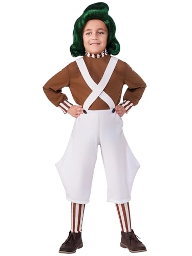 Rubies Official Willy Wonka and The Chocolate Factory Oompa Loompa Childs Costume Kids Fancy Dress Large 11-13 Years Halloween