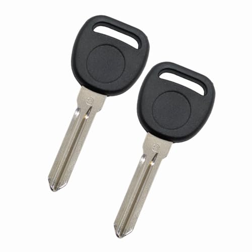 2 Pack Replacement Uncut Transponder Chip Ignition Key Blank for Car, Compatible with B111 PT Circle Plus (Circle+) Key