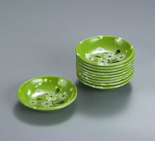 AOBOPO 醤油皿 20 個セット 和食器 お醤油皿・薬味皿・豆皿・小皿・前菜皿・漬物皿・ミニボウル・調味料皿・副菜鉢 陶磁器製 シンプル和風デザイン 食洗器対応 電子レンジ対応 家庭・レストラン用 耐熱性