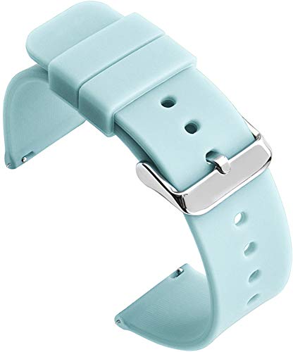 Shieranlee Silicone 14MM Correa de Reloj de Silicona–liberación rápida